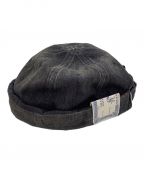 THE H.W.DOG&CO.ザエイチダブリュードッグアンドコー）の古着「THE H.W.DOG&CO.　VINTAGE DENIM ROLL CAP」｜ブラック