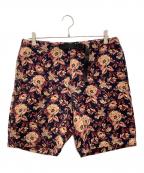 SUPREMEシュプリーム）の古着「Supreme　jacquard flowers belted short」｜ネイビー