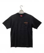 SUPREMEシュプリーム）の古着「Supreme　embroidered pocket Tee」｜ブラック