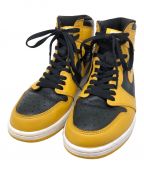 NIKEナイキ）の古着「ハイカットスニーカー　NIKE AIR JORDAN 1 RETRO HIGH OG Pollen（ナイキ エアジョーダン 1 レトロ ハイ OG パラン）」｜ブラック×イエロー