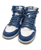 NIKEナイキ）の古着「スニーカー Nike Air Jordan 1 High OG True Blue（ナイキ エア ジョーダン 1  ハイ オージー トゥルーブルー）」｜ブルー×ホワイト×グレー