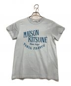 maison kitsuneメゾンキツネ）の古着「Tシャツ」｜スカイブルー