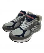 NEW BALANCEニューバランス）の古着「スニーカー/990/M990GJ3」｜グレー×ネイビー