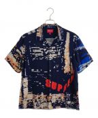 SUPREMEシュプリーム）の古着「City Lights Rayon S/S Shirt」｜ブラック