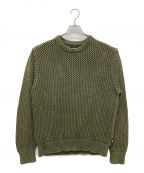 stussyステューシー）の古着「PIGMENT DYED LOOSE GAUGE SWEATER」｜カーキ