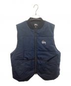 stussyステューシー）の古着「primaloft quilted vest」｜ネイビー