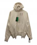 CAMPERカンペール）の古着「232 CROSS KNIT PULL OVER HOODED」｜ベージュ