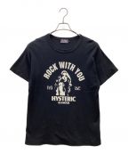 Hysteric Glamourヒステリックグラマー）の古着「ROCK W YOU Tシャツ」｜ブラック