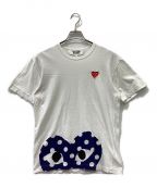 PLAY COMME des GARCONSプレイ コムデギャルソン）の古着「ハートプリント Tシャツ」｜ホワイト