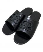 BALENCIAGAバレンシアガ）の古着「OVAL BB SLIDES」｜ブラック