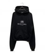 BALENCIAGAバレンシアガ）の古着「New BB Mode Hoodie/BBロゴオーバーパーカー」｜ブラック