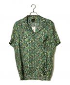 BANANATIMEバナナタイム）の古着「ABSTRACT HAWAIIAN GREEN HAWAIIAN SHIRT(アブストラクトハワイアングリーンハワイアンシャツ)」｜グリーン