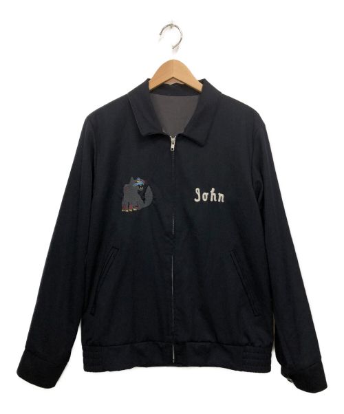 JohnUNDERCOVER（ジョンアンダーカバー）JohnUNDERCOVER (ジョンアンダーカバー) スイングトップ ネイビー サイズ:2の古着・服飾アイテム