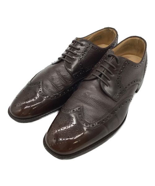 LOAKE（ローク）LOAKE (ローク) ウィングチップシューズ ブラウン サイズ:25cmの古着・服飾アイテム