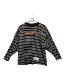 DAIRIKU（ダイリク）の古着「MISSMUCH Border Football Tee」｜グリーン×パープル