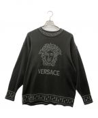 VERSACE JEANS COUTUREヴェルサーチ ジーンズクチュール）の古着「ニット」｜グレー