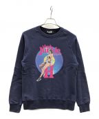 PLAY BOY×Hysteric Glamourプレイボーイ×ヒステリックグラマー）の古着「PLAYBOY JUNKIE SWEAT（プレイボーイ ジャンキー スウェット） プリントデザイン」｜ネイビー