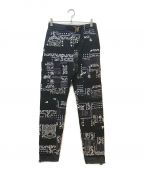 sacaiサカイ）の古着「Hank Willis Thomas Archive Print Mix Pants」｜ブラック