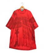 Vivienne Westwood manヴィヴィアン ウェストウッド マン）の古着「オーバーサイズワイドTシャツ」｜レッド