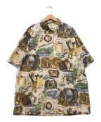 reyn spooner×INDIANA JONESレイン スプナー×インディアナジョーンズ）の古着「RAIDERS OF THE LOST ARK SHIRT」｜ベージュ