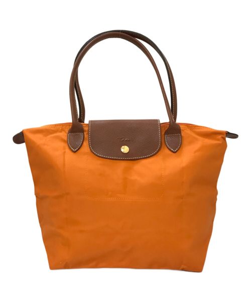 LONGCHAMP（ロンシャン）LONGCHAMP (ロンシャン) プリアージュM 折り畳みトートバッグ オレンジの古着・服飾アイテム