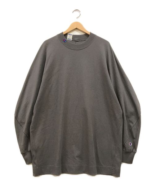 Champion（チャンピオン）Champion (チャンピオン) N.HOOLYWOOD (エヌ ハリウッド) LONG SLEEVE SHIRT グレー サイズ:Lの古着・服飾アイテム