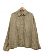 DEUXIEME CLASSEドゥーズィエム クラス）の古着「Linen シャツ」｜カーキ