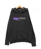 Palm Angelsパーム エンジェルス）の古着「LONDON SPRAYED LOGO HOODIE」｜ブラック