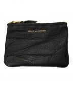 COMME des GARCONSコムデギャルソン）の古着「WASHED WALLET ZIP POUCH」｜ブラック