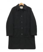 MHLエムエイチエル）の古着「BASIC MELTON COAT メルトンコート」｜ブラック