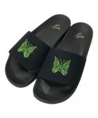 Needles×BEAMS BOYニードルズ×ビームスボーイ）の古着「別注 Shower Sandal シャワーサンダル」｜ブラック×グリーン