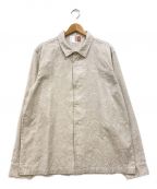 KITHキス）の古着「Paisley Jacquard Thompson Camp Collar Shirt」｜ベージュ