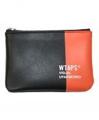 WTAPSダブルタップス）の古着「CREAM M POUCH SYNTHETIC． FORTLESS コインケース」｜ブラック×オレンジ