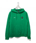 SOPH.×F.C.R.B.ソフネット×エフシーアールビー）の古着「LOGO APPLIQUE PULLOVER SWEAT HOODIE」｜グリーン