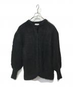 CLANEクラネ）の古着「COLOR MOHAIR SHAGGY CARDIGAN」｜ブラック