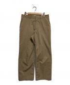 AURALEEオーラリー）の古着「FINX POLYESTER SLACKS」｜ベージュ