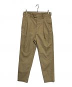 MAISON EUREKAメゾンエウレカ）の古着「BURBERY CLOTH TUCK PANTS」｜ベージュ