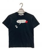 PLAY COMME des GARCONSプレイ コムデギャルソン）の古着「プリントTシャツ」｜ブラック