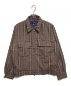 Needlesニードルズ）の古着「Sport Jacket - PE/W Glen Plaid. / Bordeaux」｜ブラウン