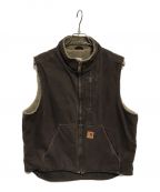 CarHarttカーハート）の古着「Mock Neck Vest」｜ブラウン