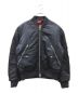 Acne studios（アクネ ストゥディオス）の古着「MAKIO MA-1 BOMBER JACKET」｜ネイビー