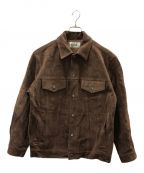 WACKO MARIAワコマリア）の古着「SUEDE LEATHER TRUCKER JACKET(TYPE-1)」｜ブラウン