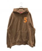 SUPREMEシュプリーム）の古着「ツノSロゴフーディー」｜ブラウン