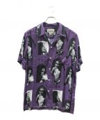 WACKO MARIAワコマリア）の古着「BOB MARLEY/ S/S HAWAIIAN SHIRT」｜パープル