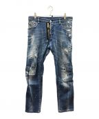 DSQUARED2ディースクエアード）の古着「Square Patch Light Tidy Biker Jeans」｜インディゴ