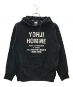 YOHJI YAMAMOTO×New Eraヨウジヤマモト×ニューエラ）の古着「HOODIE YY VISOR ADDRESS LOGO HM」｜ブラック