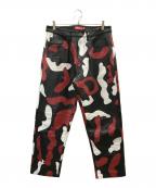 SUPREMEシュプリーム）の古着「Camo Leather 5-Pocket Pant」｜ブラック