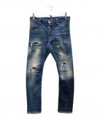 DSQUARED2ディースクエアード）の古着「SEXY TWIST JEANS」｜ブルー