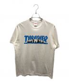 SUPREME×THRASHERシュプリーム×スラッシャー）の古着「Thrasher Skyline Tee　21AW」｜ホワイト