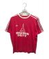 adidas（アディダス）の古着「プリントTシャツ　MAGIRUS DEUTZ 90ｓ 万国きタグ」｜レッド